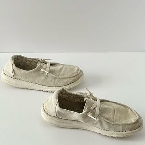 HeyDude Wendy Sparkling Gold Shoes